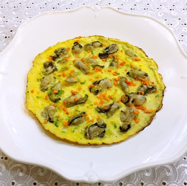 生蚝鸡蛋饼